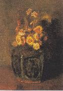 Ginger Pot with chrysanthemums Vincent Van Gogh